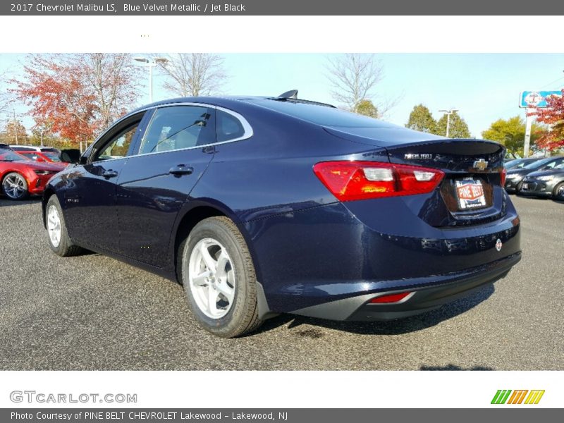 Blue Velvet Metallic / Jet Black 2017 Chevrolet Malibu LS