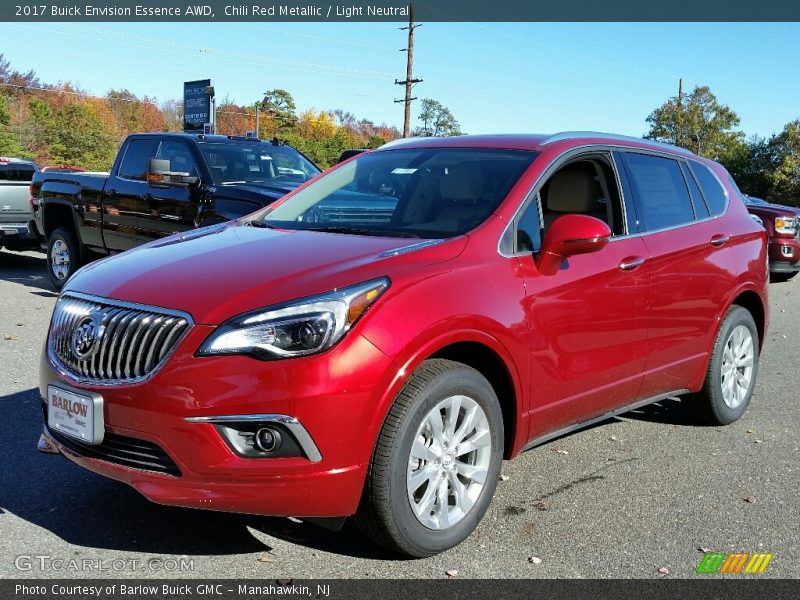 Chili Red Metallic / Light Neutral 2017 Buick Envision Essence AWD
