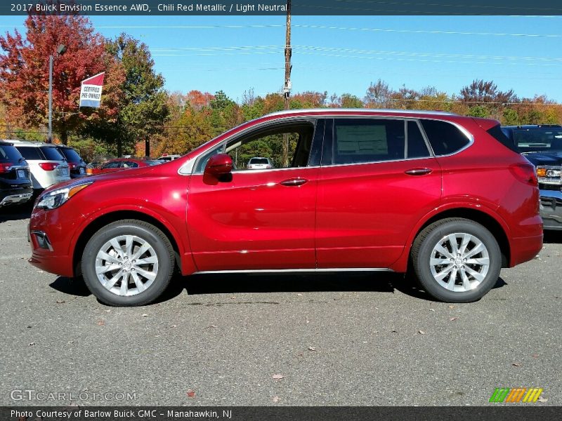 Chili Red Metallic / Light Neutral 2017 Buick Envision Essence AWD