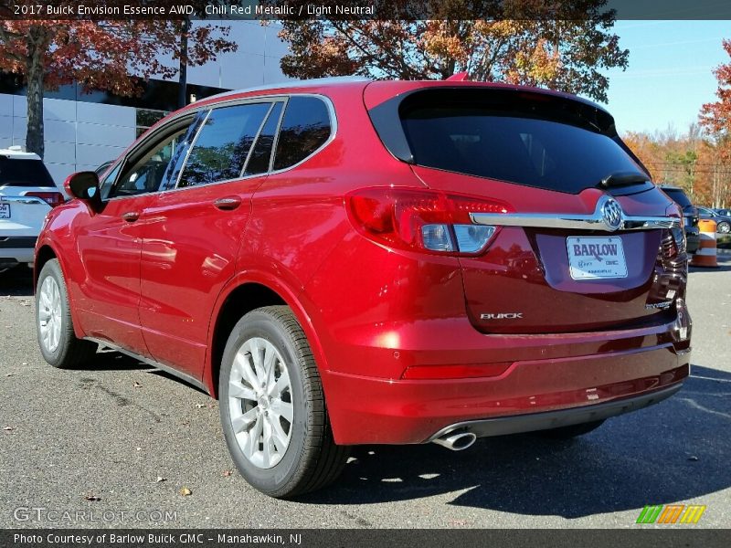 Chili Red Metallic / Light Neutral 2017 Buick Envision Essence AWD