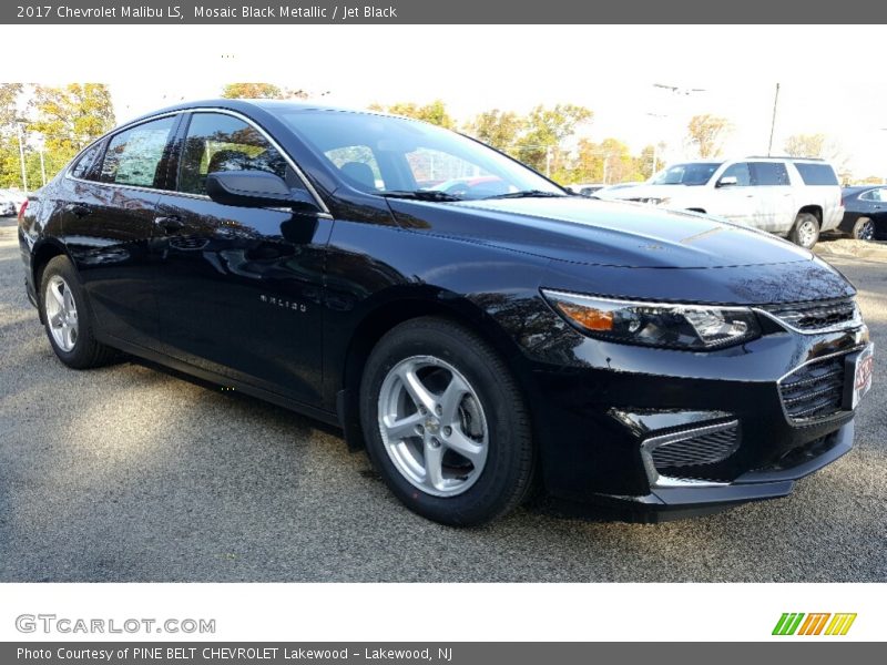 Mosaic Black Metallic / Jet Black 2017 Chevrolet Malibu LS