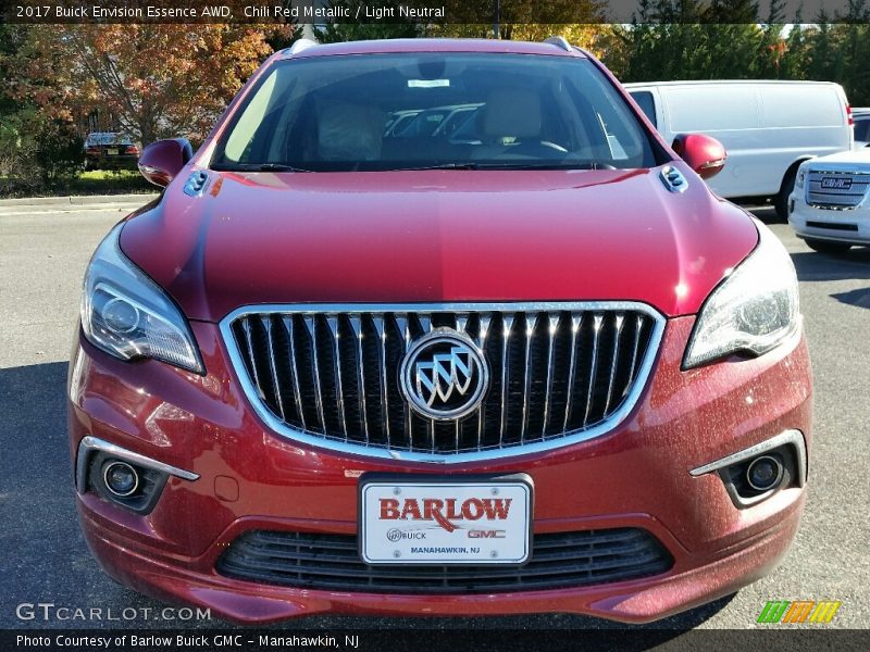 Chili Red Metallic / Light Neutral 2017 Buick Envision Essence AWD