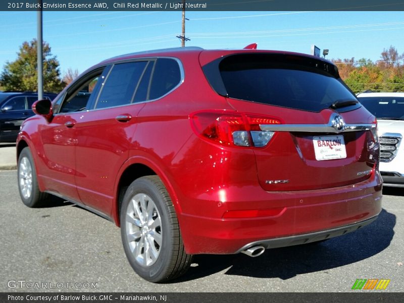 Chili Red Metallic / Light Neutral 2017 Buick Envision Essence AWD