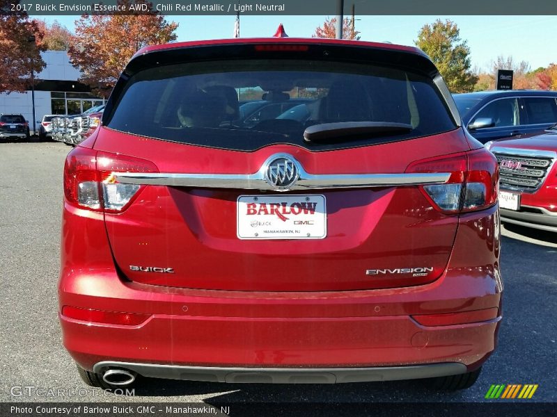 Chili Red Metallic / Light Neutral 2017 Buick Envision Essence AWD