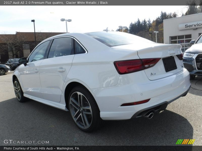Glacier White Metallic / Black 2017 Audi A3 2.0 Premium Plus quattro