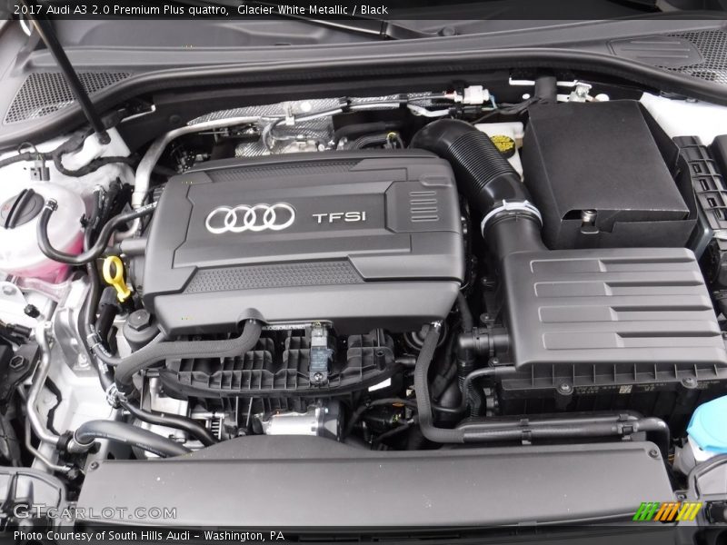 Glacier White Metallic / Black 2017 Audi A3 2.0 Premium Plus quattro