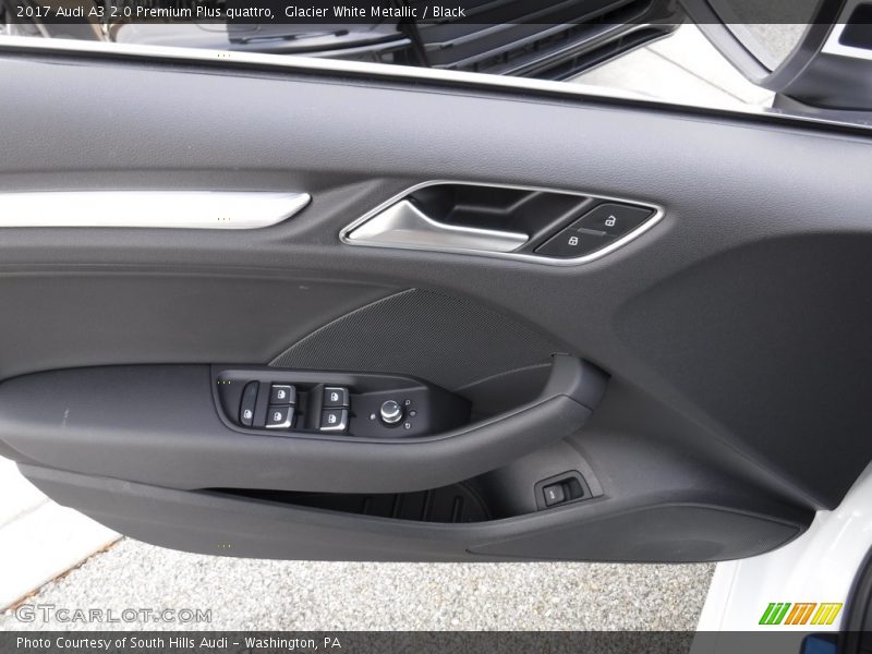 Glacier White Metallic / Black 2017 Audi A3 2.0 Premium Plus quattro