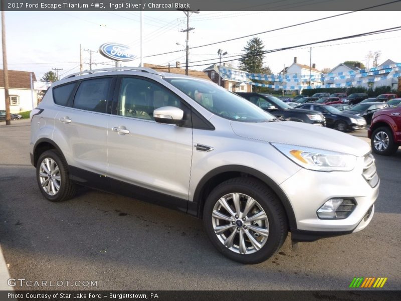 Ingot Silver / Charcoal Black 2017 Ford Escape Titanium 4WD