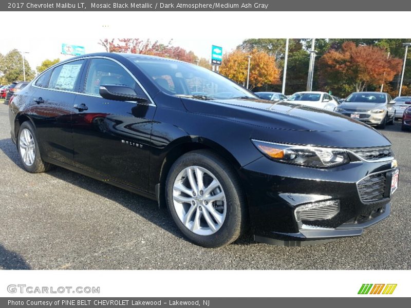 Mosaic Black Metallic / Dark Atmosphere/Medium Ash Gray 2017 Chevrolet Malibu LT