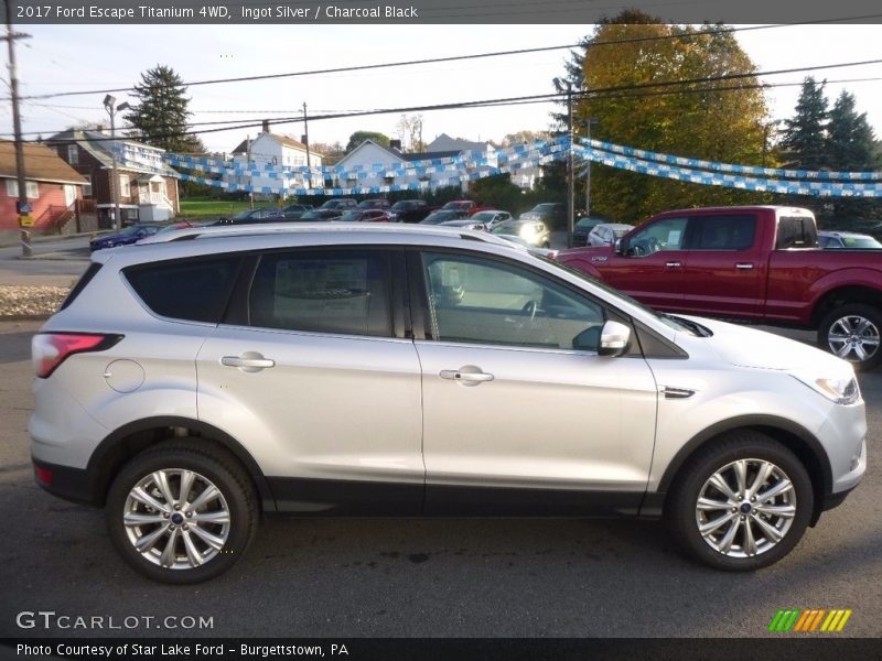 Ingot Silver / Charcoal Black 2017 Ford Escape Titanium 4WD