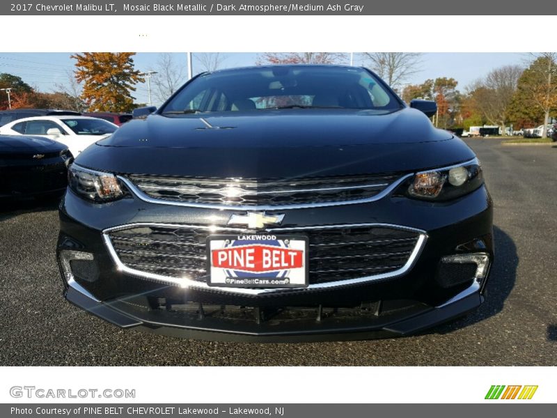 Mosaic Black Metallic / Dark Atmosphere/Medium Ash Gray 2017 Chevrolet Malibu LT