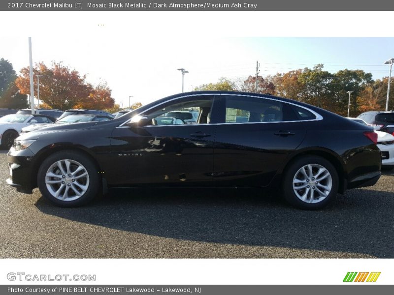 Mosaic Black Metallic / Dark Atmosphere/Medium Ash Gray 2017 Chevrolet Malibu LT