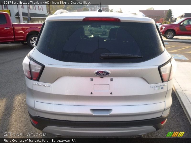 Ingot Silver / Charcoal Black 2017 Ford Escape Titanium 4WD