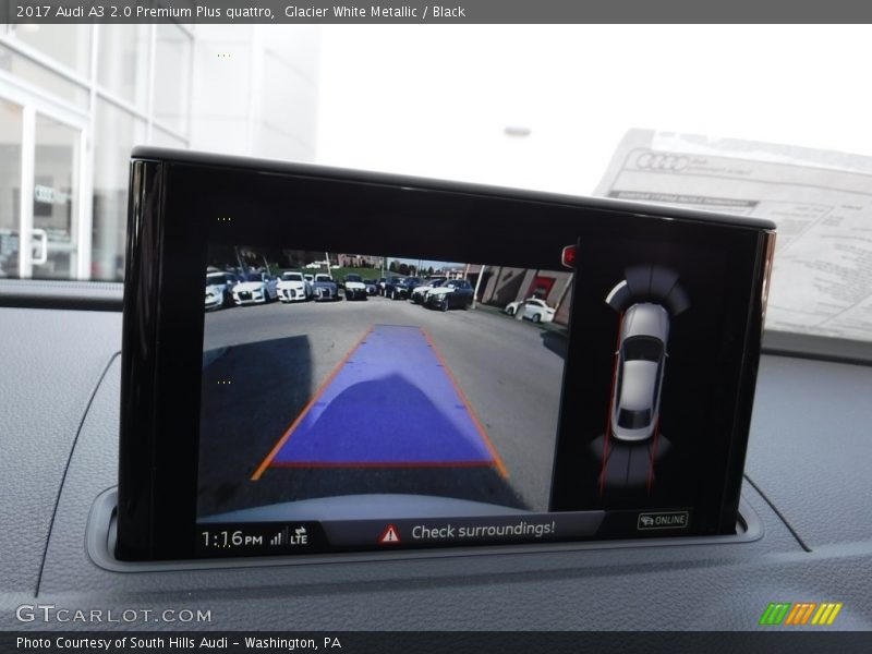 Glacier White Metallic / Black 2017 Audi A3 2.0 Premium Plus quattro