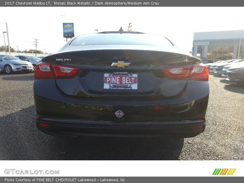Mosaic Black Metallic / Dark Atmosphere/Medium Ash Gray 2017 Chevrolet Malibu LT