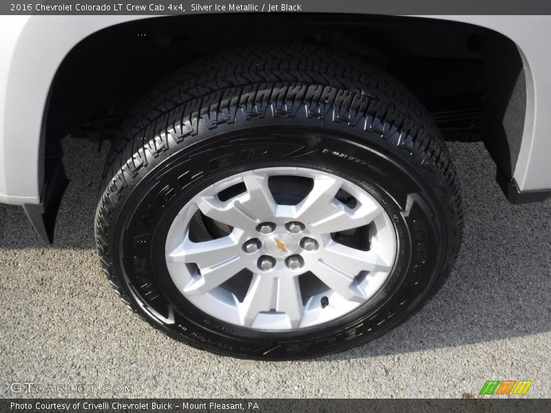 Silver Ice Metallic / Jet Black 2016 Chevrolet Colorado LT Crew Cab 4x4