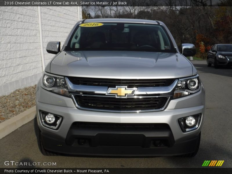 Silver Ice Metallic / Jet Black 2016 Chevrolet Colorado LT Crew Cab 4x4