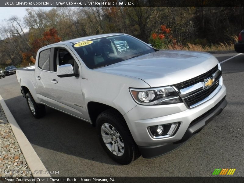 Silver Ice Metallic / Jet Black 2016 Chevrolet Colorado LT Crew Cab 4x4