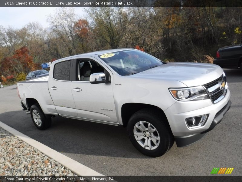 Silver Ice Metallic / Jet Black 2016 Chevrolet Colorado LT Crew Cab 4x4