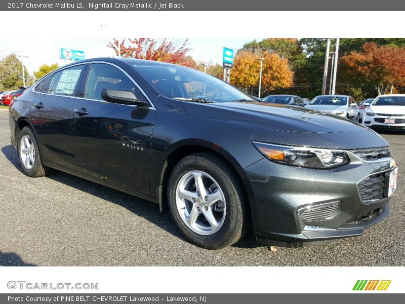 Nightfall Gray Metallic / Jet Black 2017 Chevrolet Malibu LS