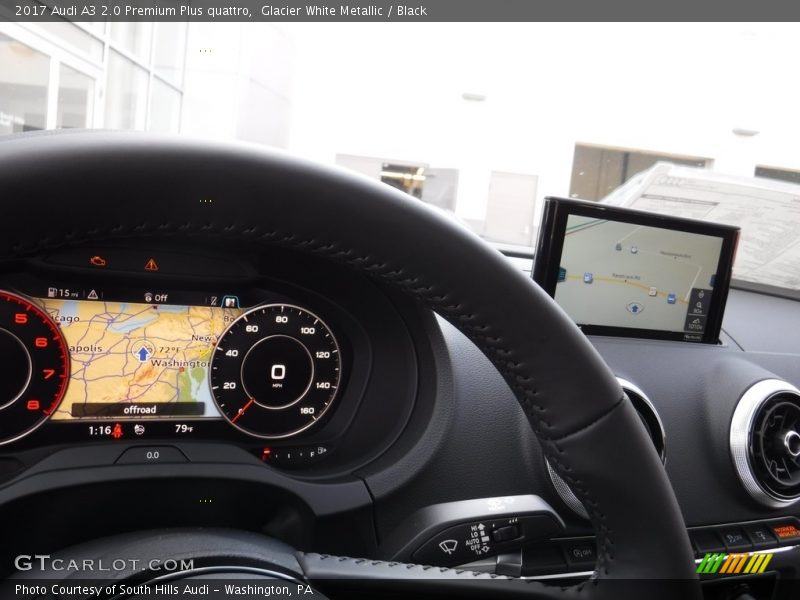 Glacier White Metallic / Black 2017 Audi A3 2.0 Premium Plus quattro