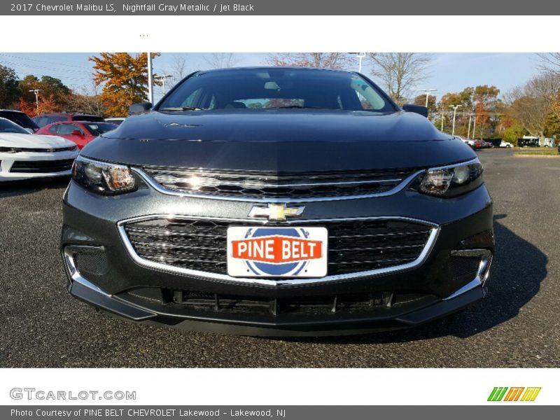 Nightfall Gray Metallic / Jet Black 2017 Chevrolet Malibu LS