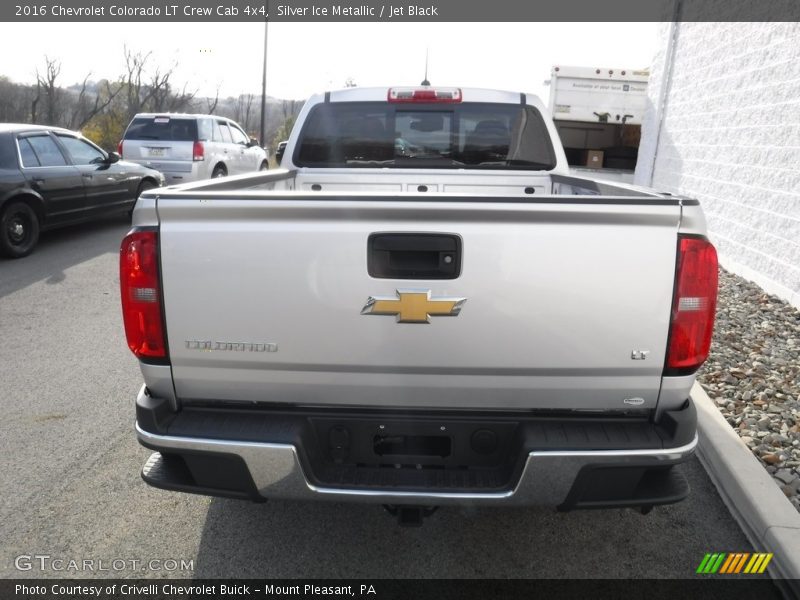 Silver Ice Metallic / Jet Black 2016 Chevrolet Colorado LT Crew Cab 4x4