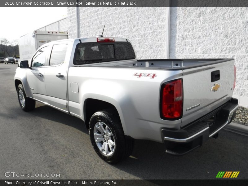 Silver Ice Metallic / Jet Black 2016 Chevrolet Colorado LT Crew Cab 4x4