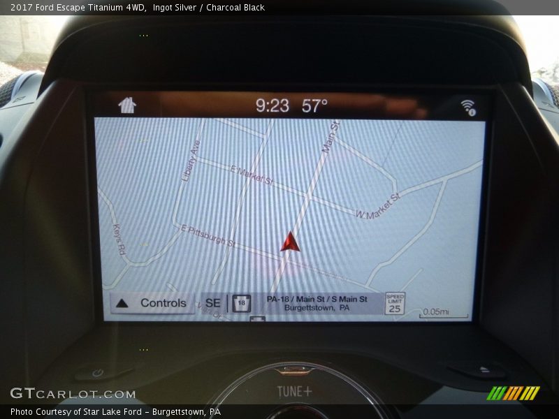 Ingot Silver / Charcoal Black 2017 Ford Escape Titanium 4WD
