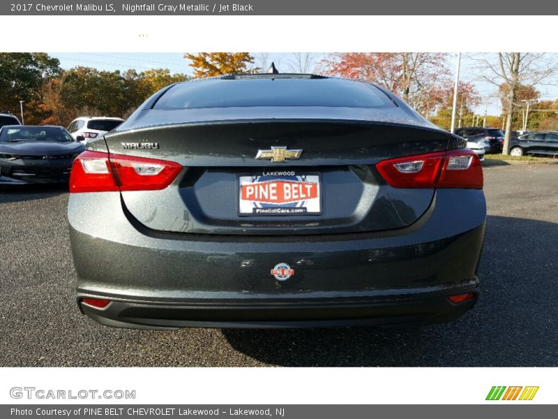 Nightfall Gray Metallic / Jet Black 2017 Chevrolet Malibu LS