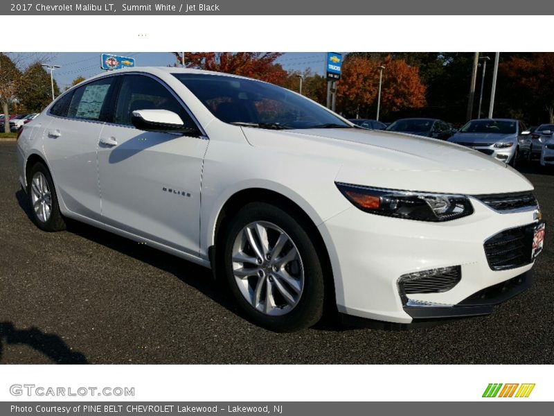 Summit White / Jet Black 2017 Chevrolet Malibu LT