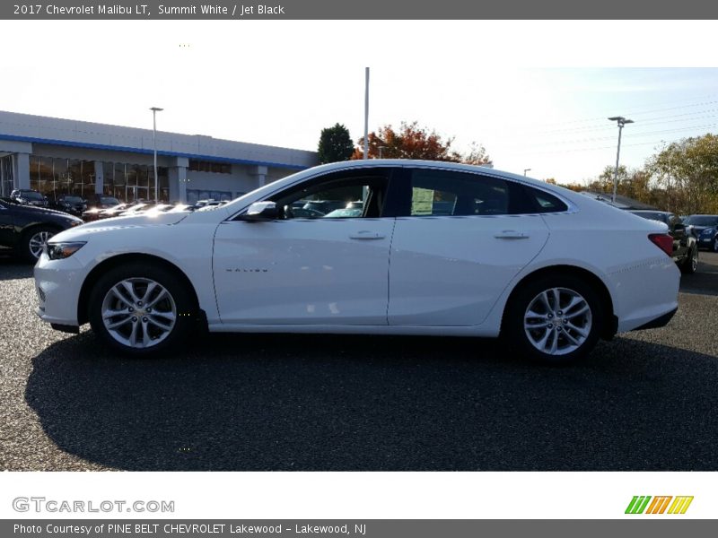 Summit White / Jet Black 2017 Chevrolet Malibu LT