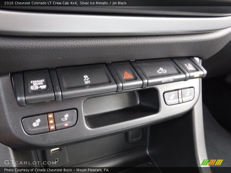 Silver Ice Metallic / Jet Black 2016 Chevrolet Colorado LT Crew Cab 4x4
