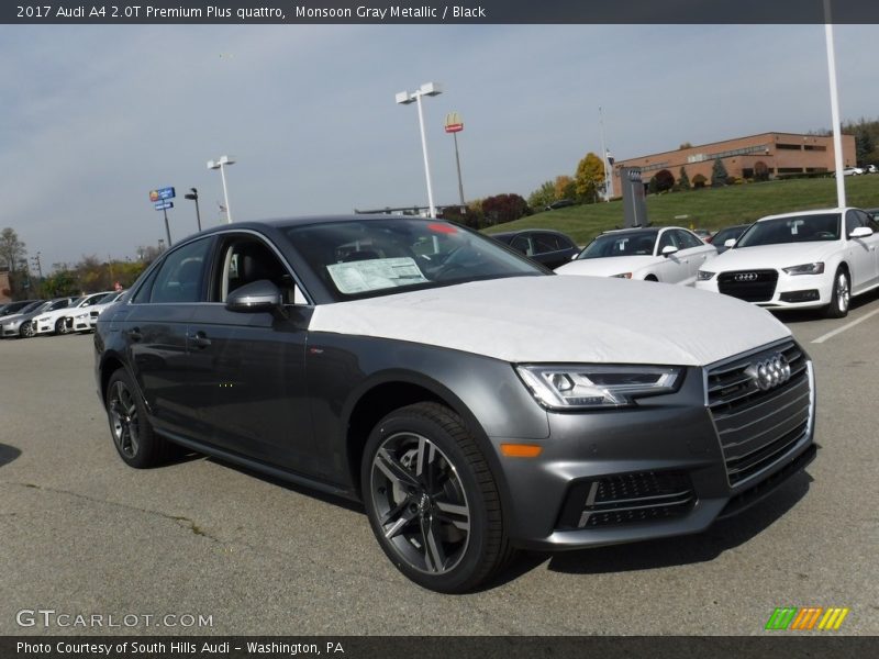 Monsoon Gray Metallic / Black 2017 Audi A4 2.0T Premium Plus quattro