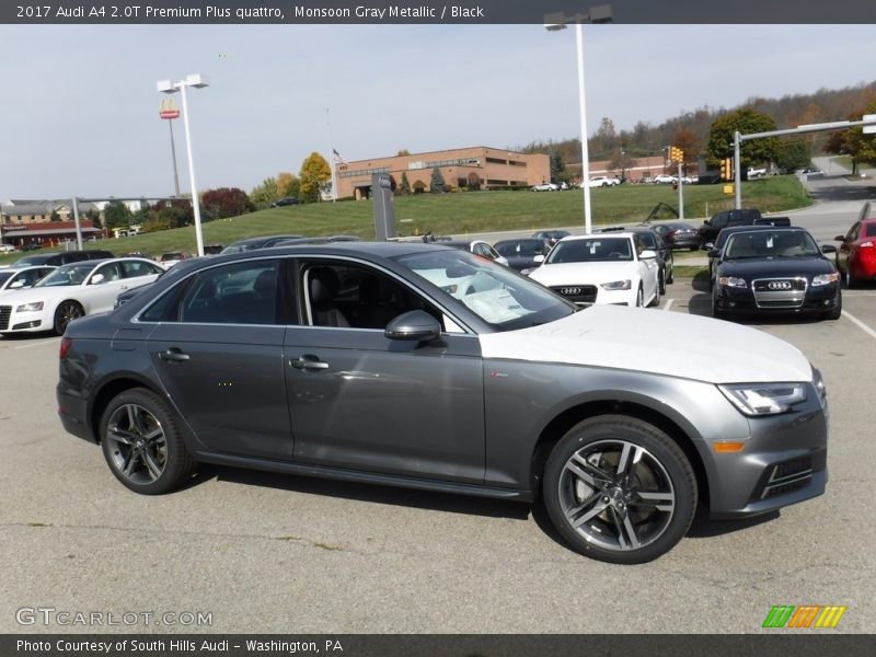 Monsoon Gray Metallic / Black 2017 Audi A4 2.0T Premium Plus quattro