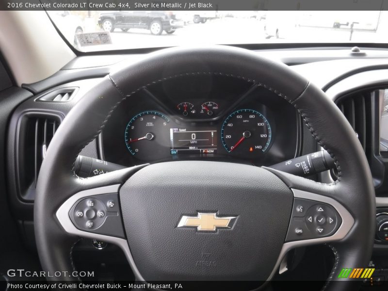 Silver Ice Metallic / Jet Black 2016 Chevrolet Colorado LT Crew Cab 4x4