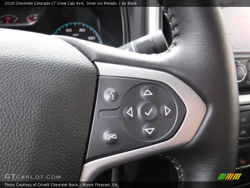 Silver Ice Metallic / Jet Black 2016 Chevrolet Colorado LT Crew Cab 4x4