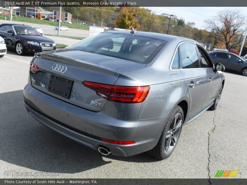Monsoon Gray Metallic / Black 2017 Audi A4 2.0T Premium Plus quattro