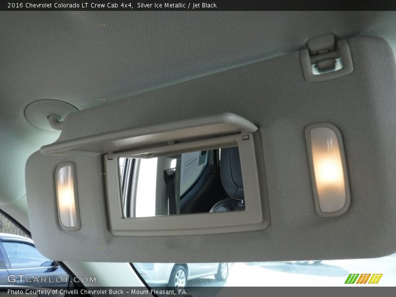 Silver Ice Metallic / Jet Black 2016 Chevrolet Colorado LT Crew Cab 4x4