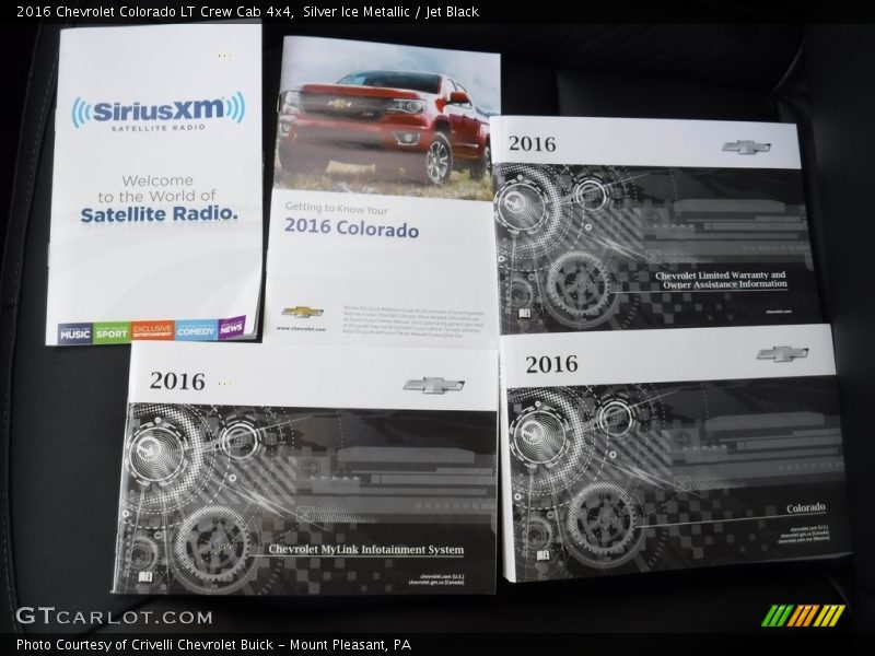 Silver Ice Metallic / Jet Black 2016 Chevrolet Colorado LT Crew Cab 4x4