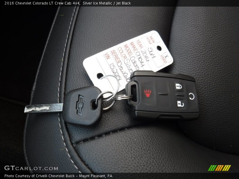 Silver Ice Metallic / Jet Black 2016 Chevrolet Colorado LT Crew Cab 4x4