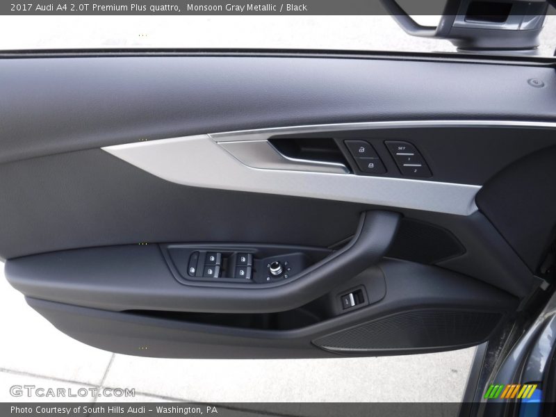 Monsoon Gray Metallic / Black 2017 Audi A4 2.0T Premium Plus quattro
