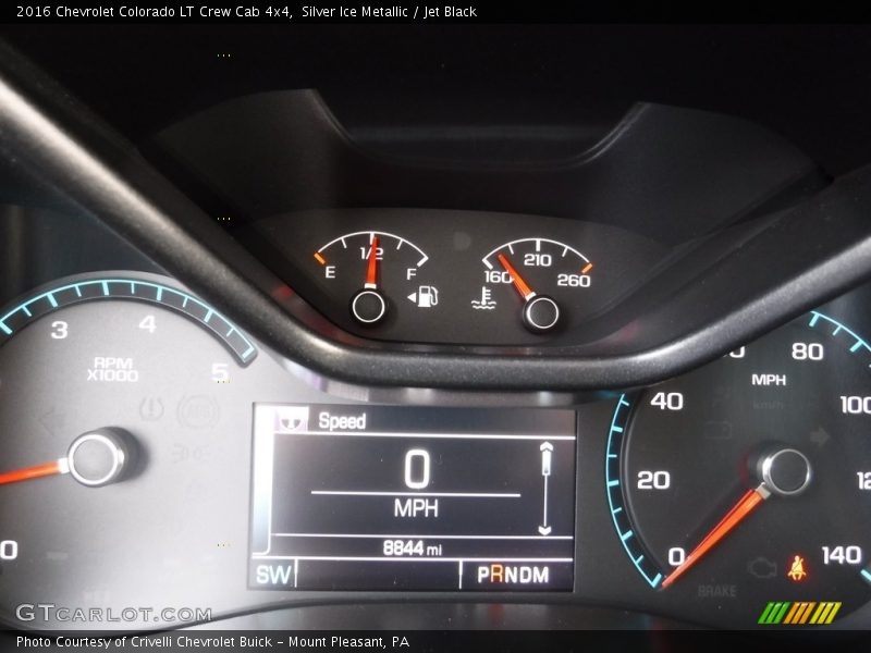 Silver Ice Metallic / Jet Black 2016 Chevrolet Colorado LT Crew Cab 4x4