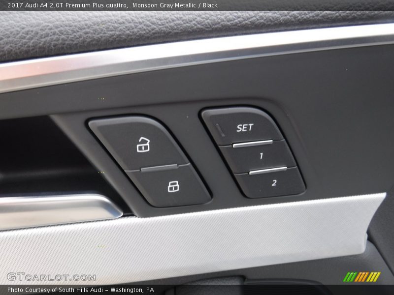 Monsoon Gray Metallic / Black 2017 Audi A4 2.0T Premium Plus quattro