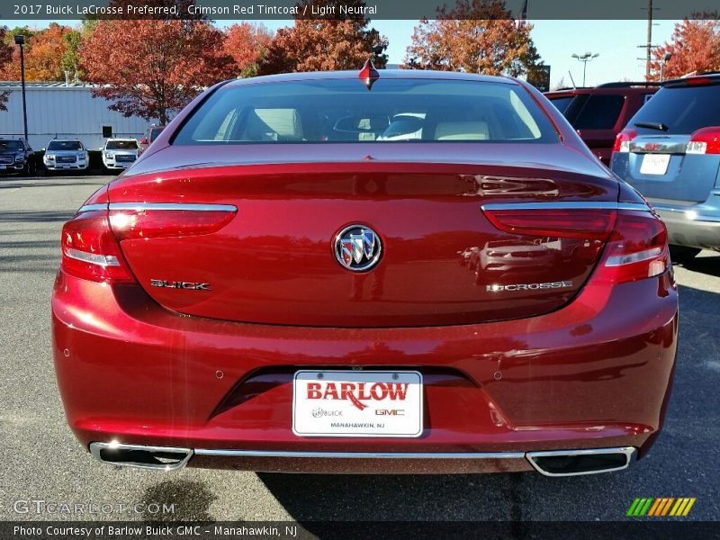 Crimson Red Tintcoat / Light Neutral 2017 Buick LaCrosse Preferred