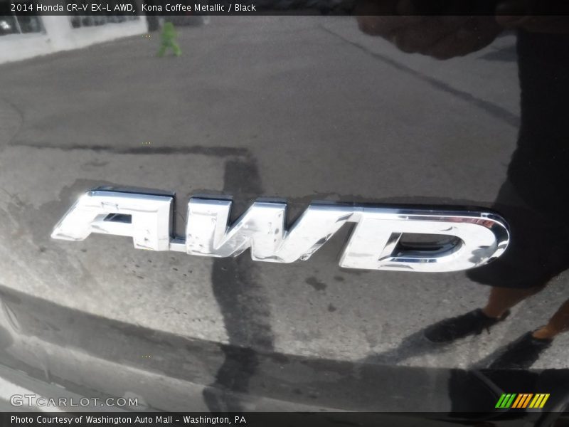 Kona Coffee Metallic / Black 2014 Honda CR-V EX-L AWD
