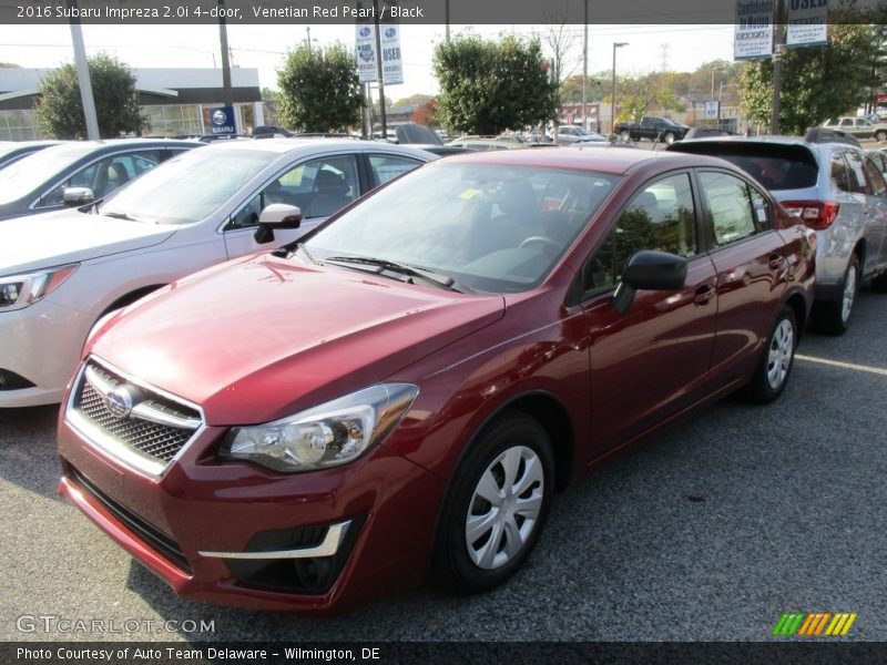 Venetian Red Pearl / Black 2016 Subaru Impreza 2.0i 4-door