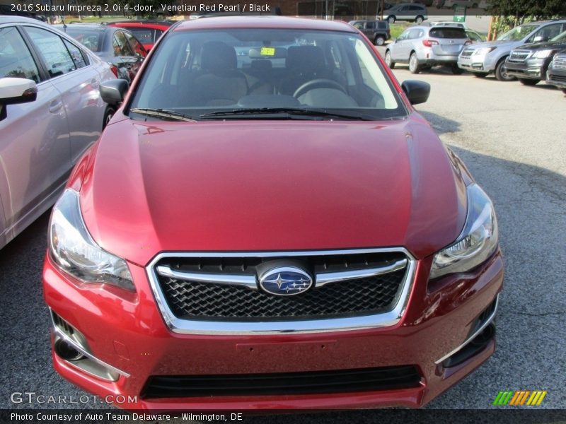 Venetian Red Pearl / Black 2016 Subaru Impreza 2.0i 4-door