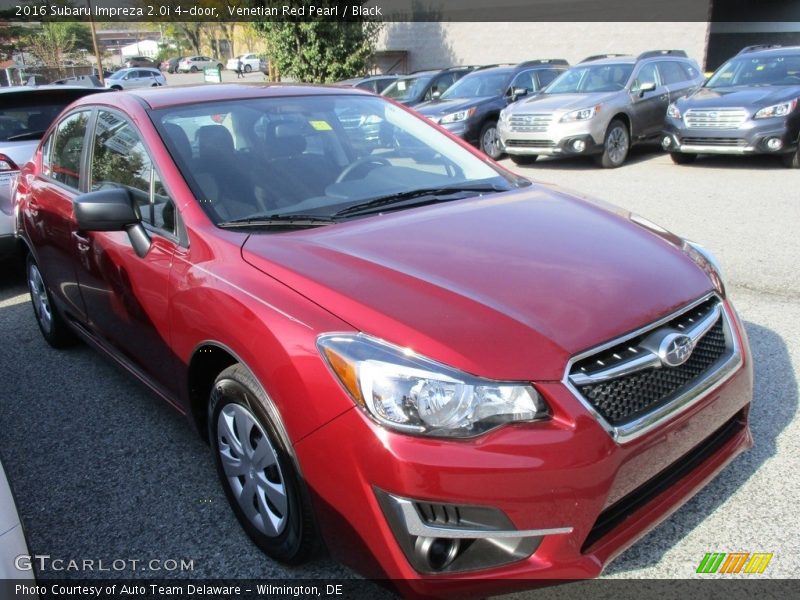 Venetian Red Pearl / Black 2016 Subaru Impreza 2.0i 4-door