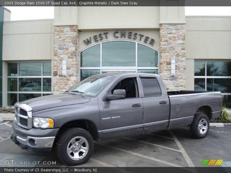 Graphite Metallic / Dark Slate Gray 2003 Dodge Ram 1500 ST Quad Cab 4x4